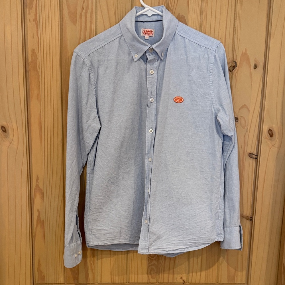 Armor Lux Blue Oxford Cloth Button-Down Shirt NWOT